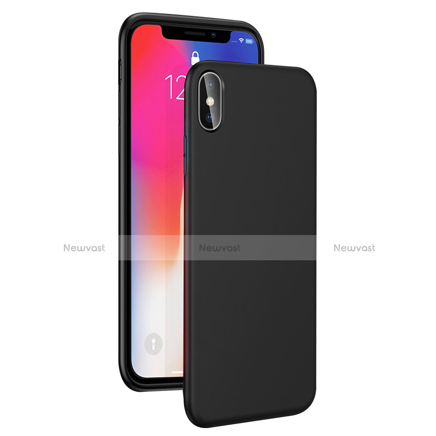 Ultra-thin Silicone Gel Soft Case C02 for Apple iPhone Xs Black