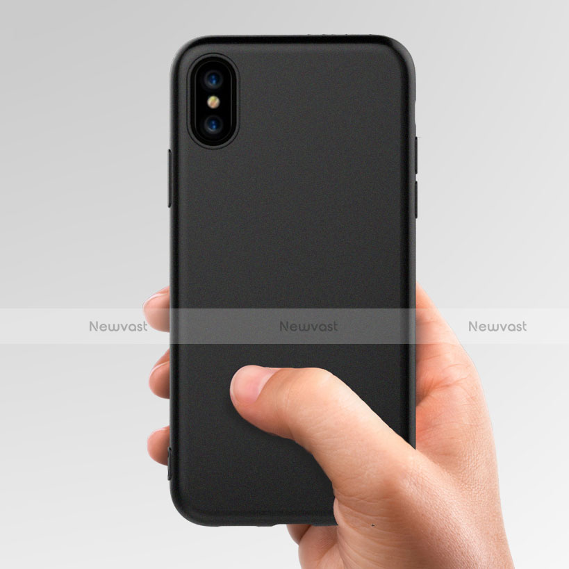 Ultra-thin Silicone Gel Soft Case C03 for Apple iPhone X Black