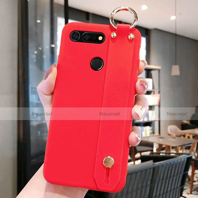 Ultra-thin Silicone Gel Soft Case Cover C01 for Huawei Honor V20 Red