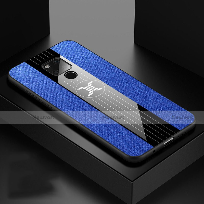 Ultra-thin Silicone Gel Soft Case Cover C01 for Huawei Mate 20 X 5G Blue