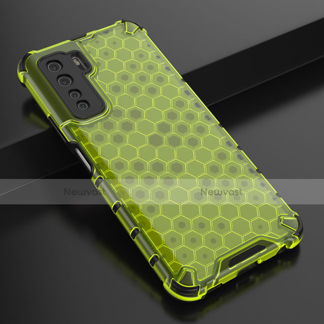 Ultra-thin Silicone Gel Soft Case Cover C01 for Huawei Nova 7 SE 5G Green