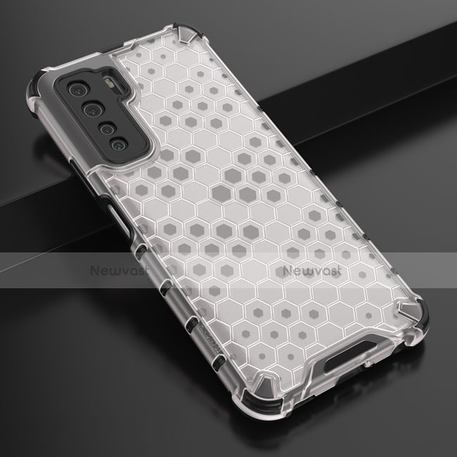 Ultra-thin Silicone Gel Soft Case Cover C01 for Huawei Nova 7 SE 5G White
