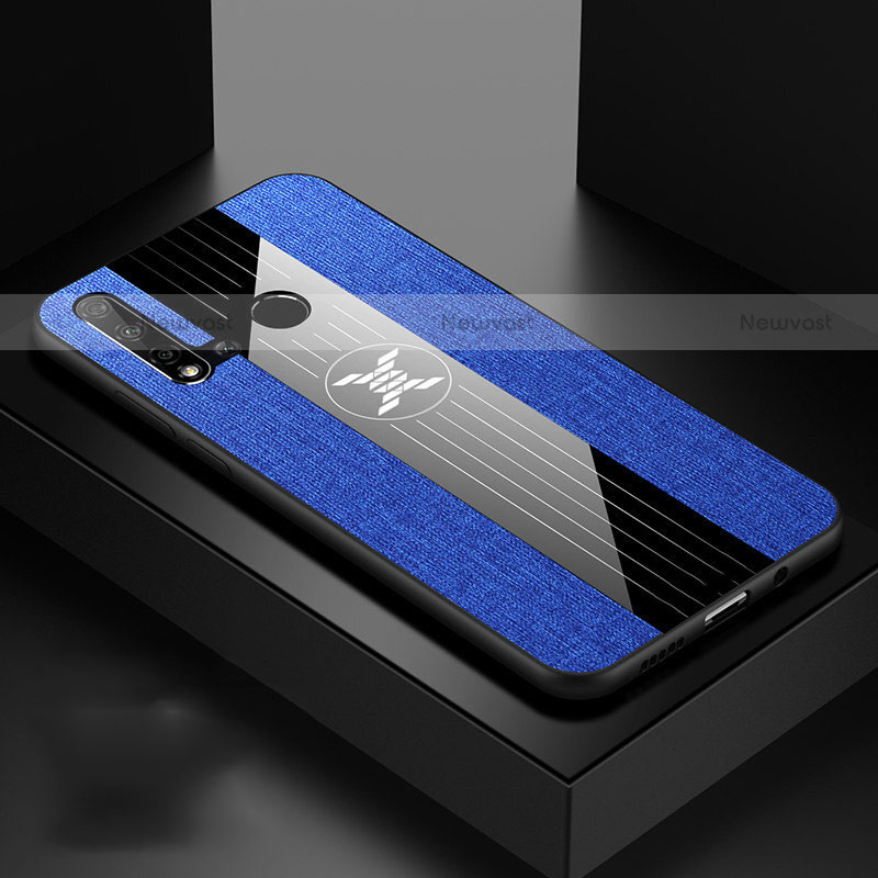 Ultra-thin Silicone Gel Soft Case Cover C01 for Huawei P20 Lite (2019) Blue