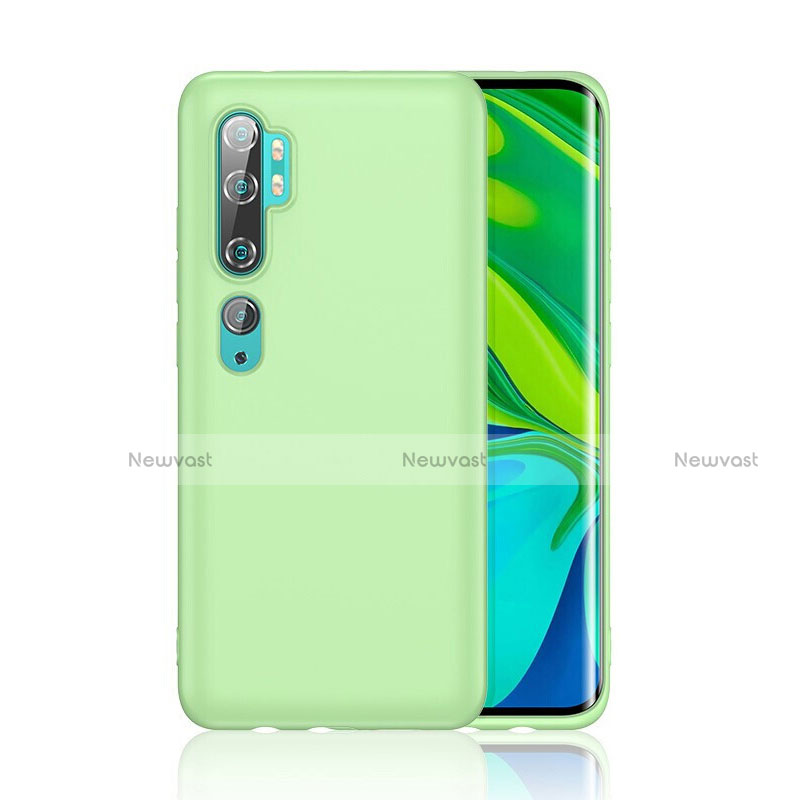 Ultra-thin Silicone Gel Soft Case Cover C01 for Xiaomi Mi Note 10 Green