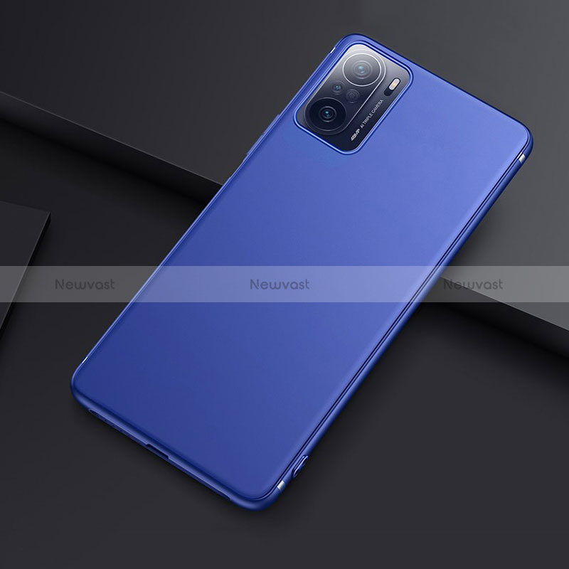 Ultra-thin Silicone Gel Soft Case Cover C01 for Xiaomi Poco F3 5G Blue