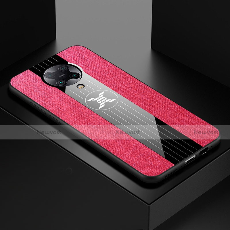 Ultra-thin Silicone Gel Soft Case Cover C01 for Xiaomi Redmi K30 Pro 5G Hot Pink