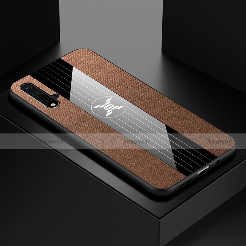 Ultra-thin Silicone Gel Soft Case Cover C02 for Huawei Nova 5 Brown