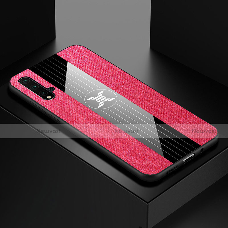 Ultra-thin Silicone Gel Soft Case Cover C02 for Huawei Nova 5 Hot Pink