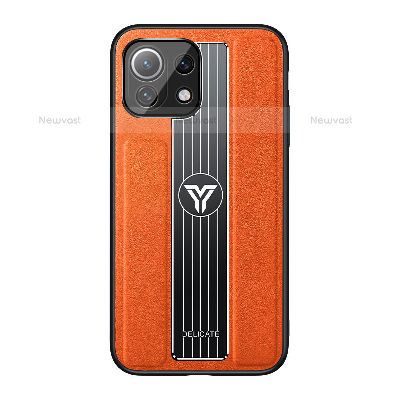 Ultra-thin Silicone Gel Soft Case Cover C02 for Xiaomi Mi 11 Lite 5G Orange