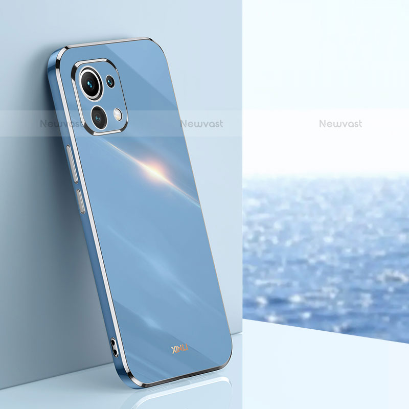 Ultra-thin Silicone Gel Soft Case Cover C03 for Xiaomi Mi 11 Lite 5G NE Blue