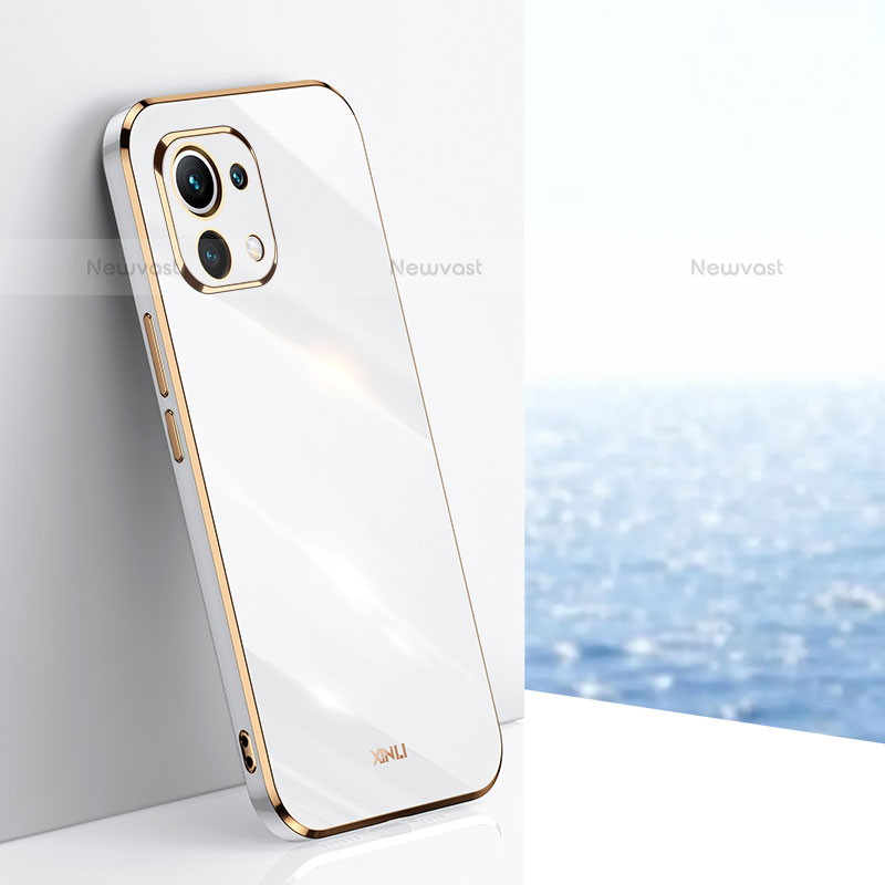Ultra-thin Silicone Gel Soft Case Cover C03 for Xiaomi Mi 11 Lite 5G White