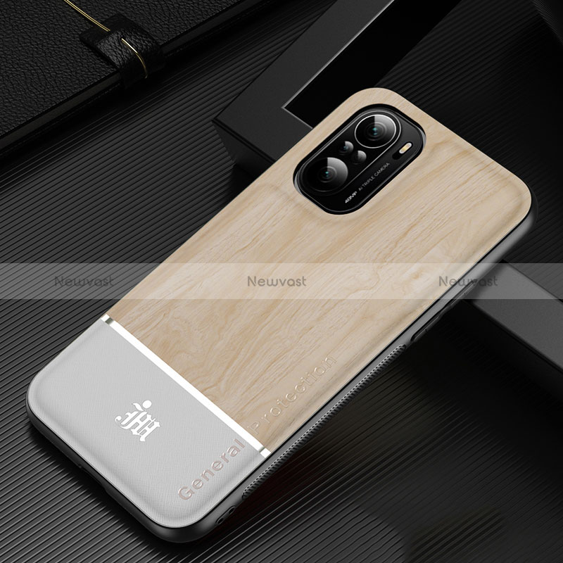 Ultra-thin Silicone Gel Soft Case Cover JM1 for Xiaomi Poco F3 5G Gold