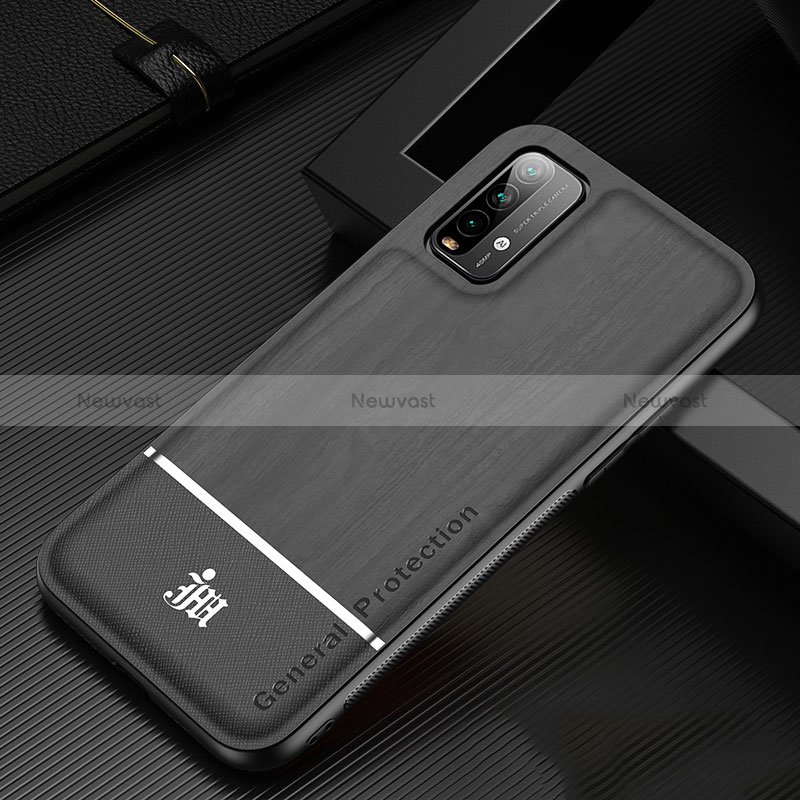 Ultra-thin Silicone Gel Soft Case Cover JM1 for Xiaomi Redmi 9 Power Black