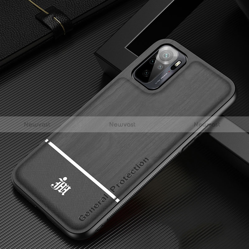 Ultra-thin Silicone Gel Soft Case Cover JM1 for Xiaomi Redmi Note 10 4G Black