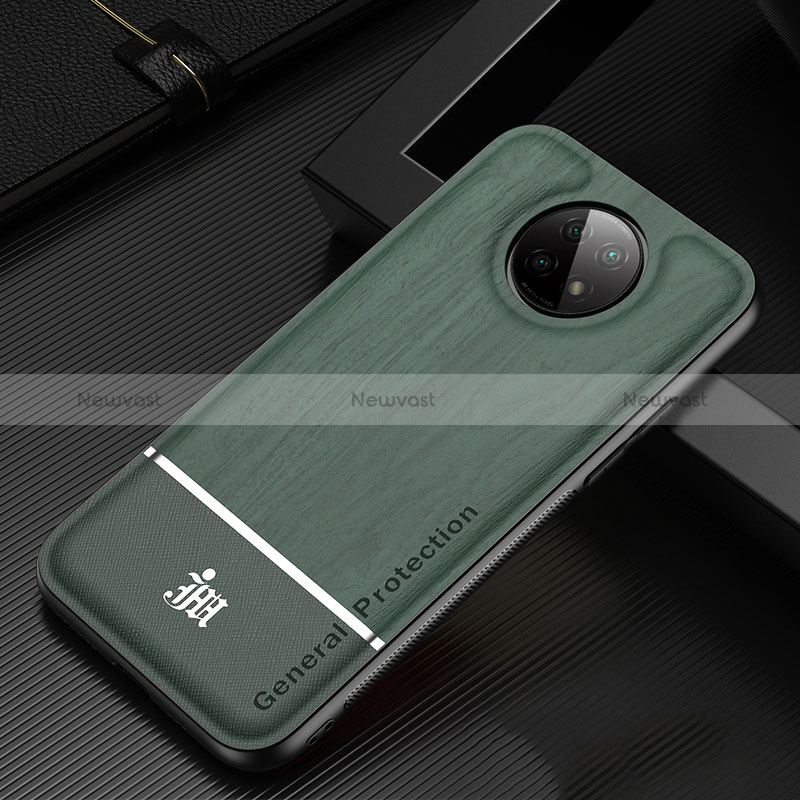 Ultra-thin Silicone Gel Soft Case Cover JM1 for Xiaomi Redmi Note 9 5G Green