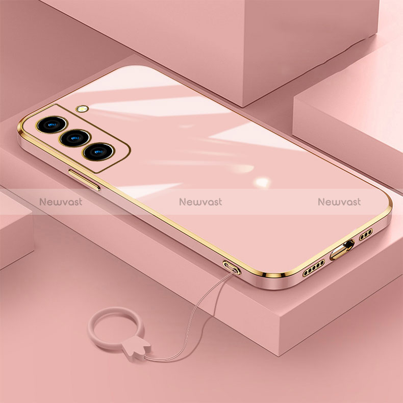 Ultra-thin Silicone Gel Soft Case Cover M01 for Samsung Galaxy S24 5G Rose Gold