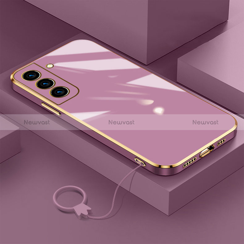 Ultra-thin Silicone Gel Soft Case Cover M01 for Samsung Galaxy S24 Plus 5G Purple