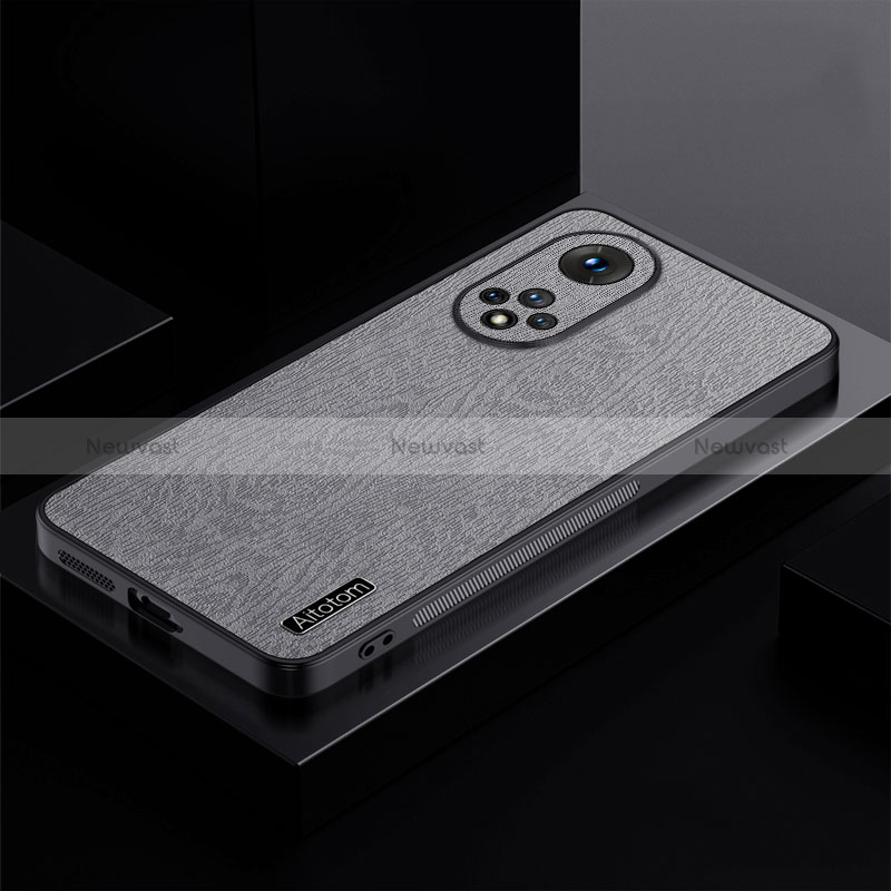 Ultra-thin Silicone Gel Soft Case Cover PB1 for Huawei Honor 50 5G Gray