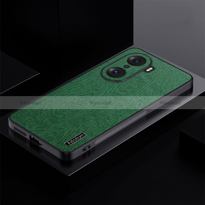 Ultra-thin Silicone Gel Soft Case Cover PB1 for Huawei Honor 60 Pro 5G Green