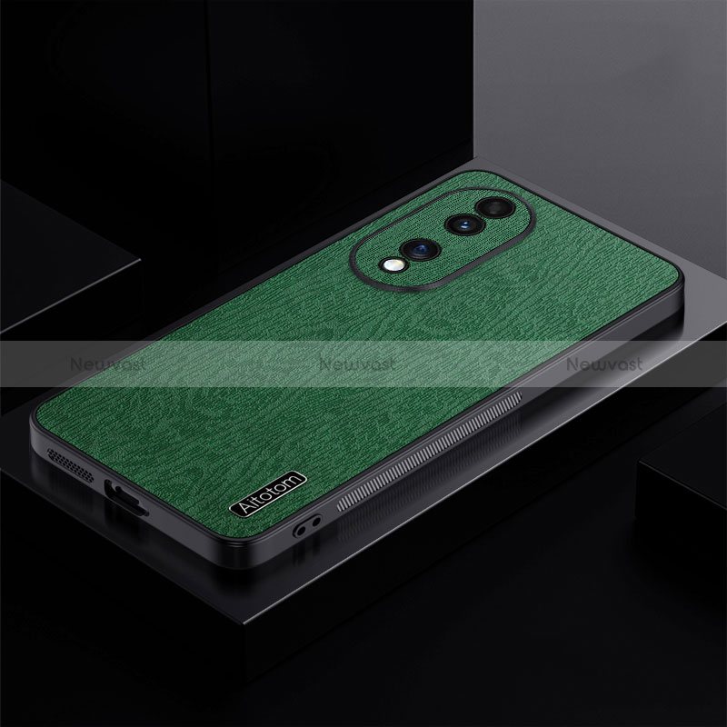 Ultra-thin Silicone Gel Soft Case Cover PB1 for Huawei Honor 70 5G Green