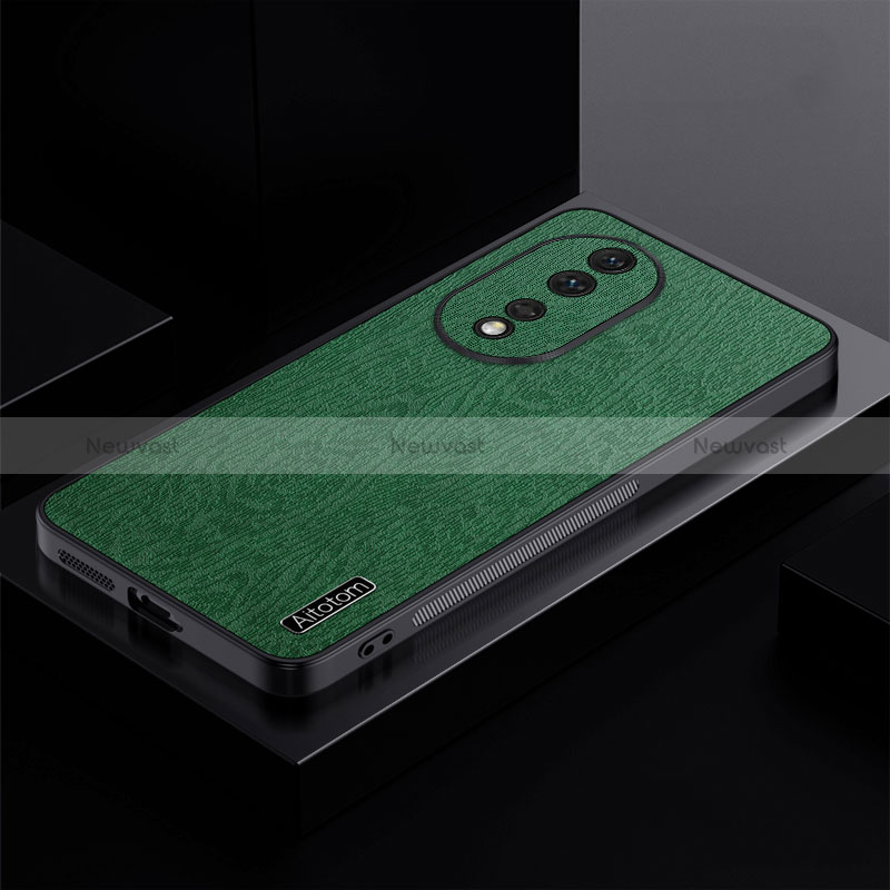 Ultra-thin Silicone Gel Soft Case Cover PB1 for Huawei Honor 80 5G Green