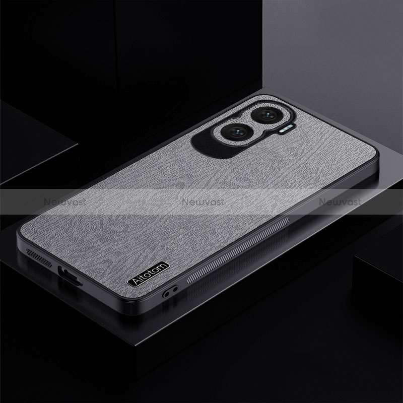 Ultra-thin Silicone Gel Soft Case Cover PB1 for Huawei Honor 90 Lite 5G Gray