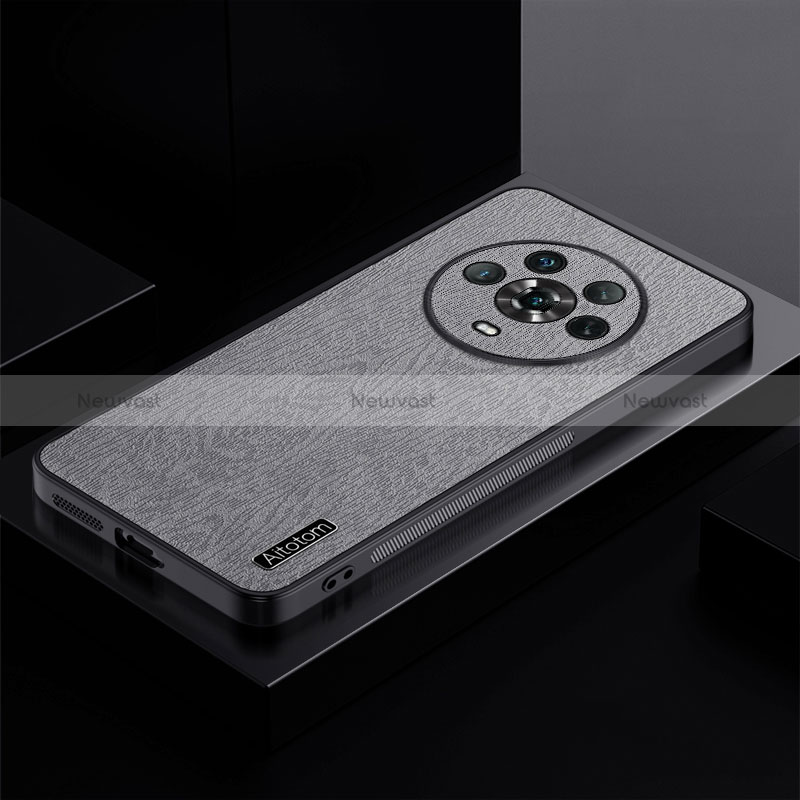 Ultra-thin Silicone Gel Soft Case Cover PB1 for Huawei Honor Magic4 5G Gray