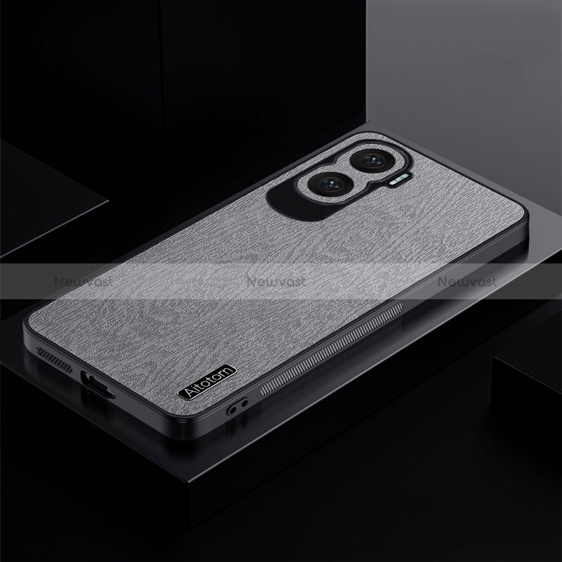 Ultra-thin Silicone Gel Soft Case Cover PB1 for Huawei Honor X50i 5G Gray