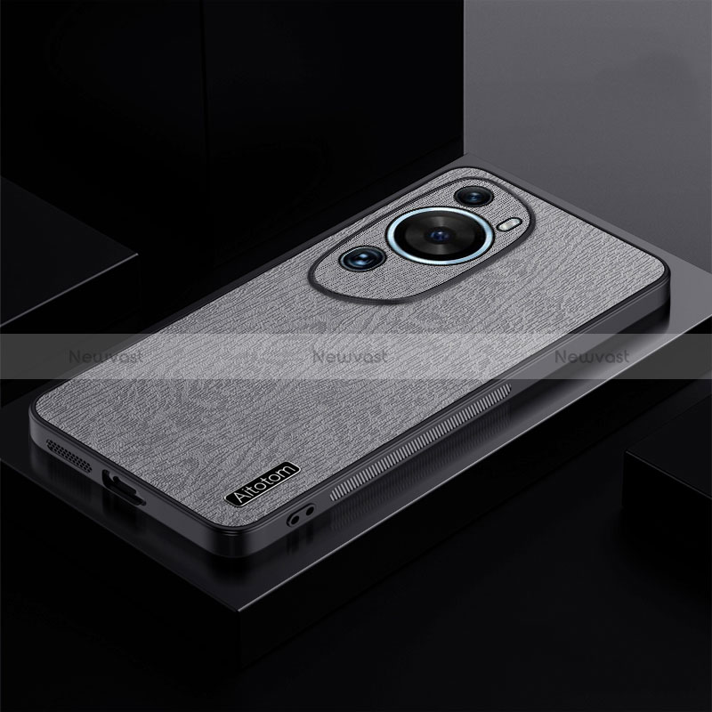 Ultra-thin Silicone Gel Soft Case Cover PB1 for Huawei P60 Art Gray