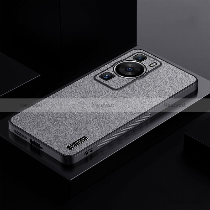 Ultra-thin Silicone Gel Soft Case Cover PB1 for Huawei P60 Gray