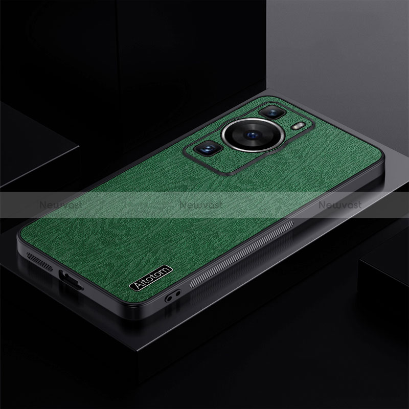 Ultra-thin Silicone Gel Soft Case Cover PB1 for Huawei P60 Green