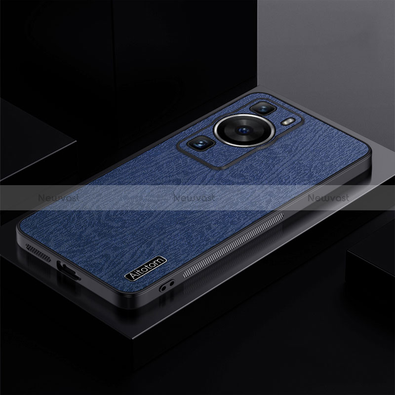 Ultra-thin Silicone Gel Soft Case Cover PB1 for Huawei P60 Pro Blue