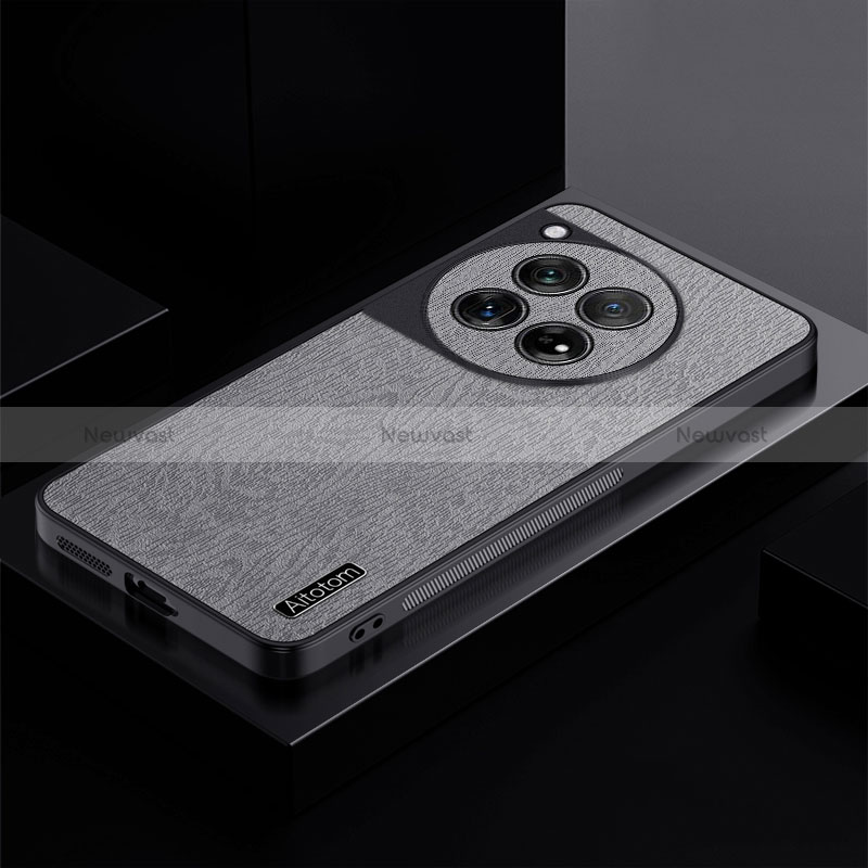 Ultra-thin Silicone Gel Soft Case Cover PB1 for OnePlus 12 5G Gray