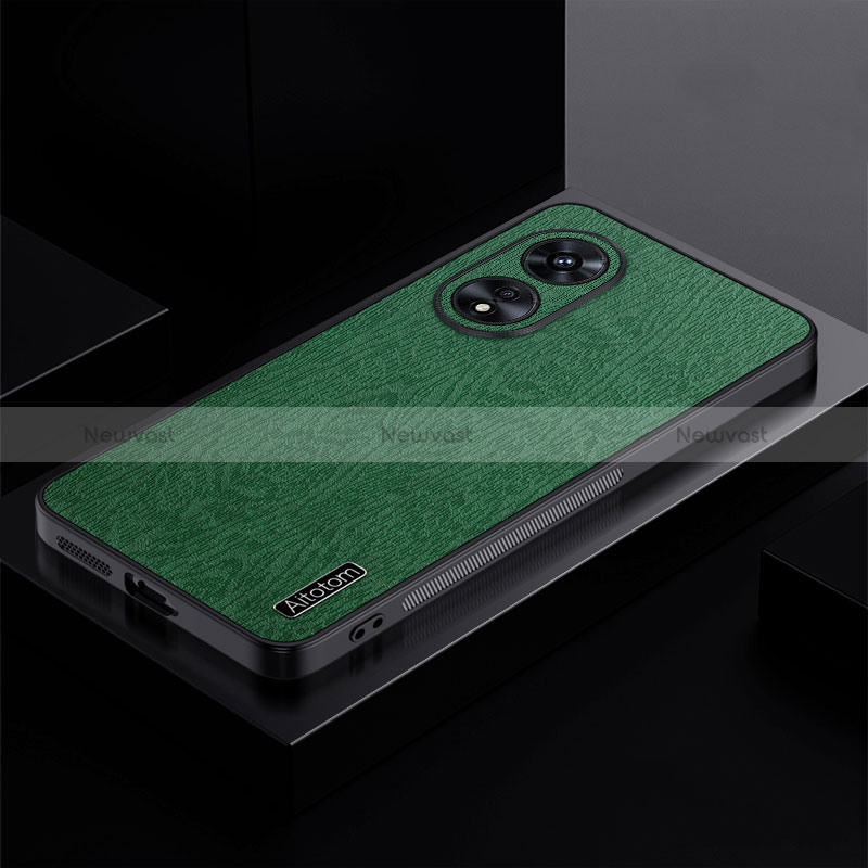 Ultra-thin Silicone Gel Soft Case Cover PB1 for Oppo A97 5G Green