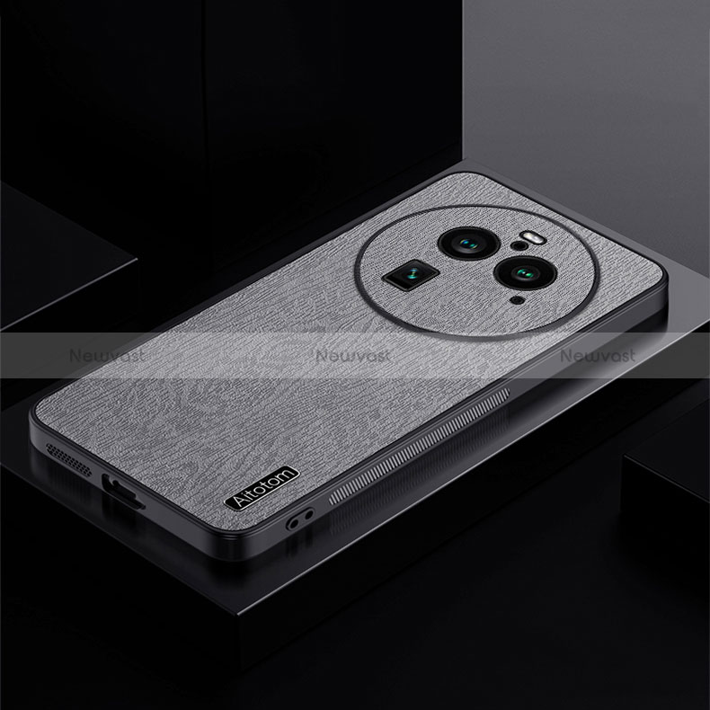 Ultra-thin Silicone Gel Soft Case Cover PB1 for Oppo Find X6 5G Gray