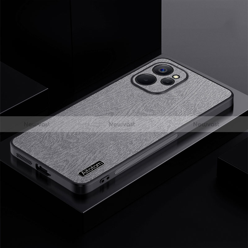 Ultra-thin Silicone Gel Soft Case Cover PB1 for Realme 10 5G Gray