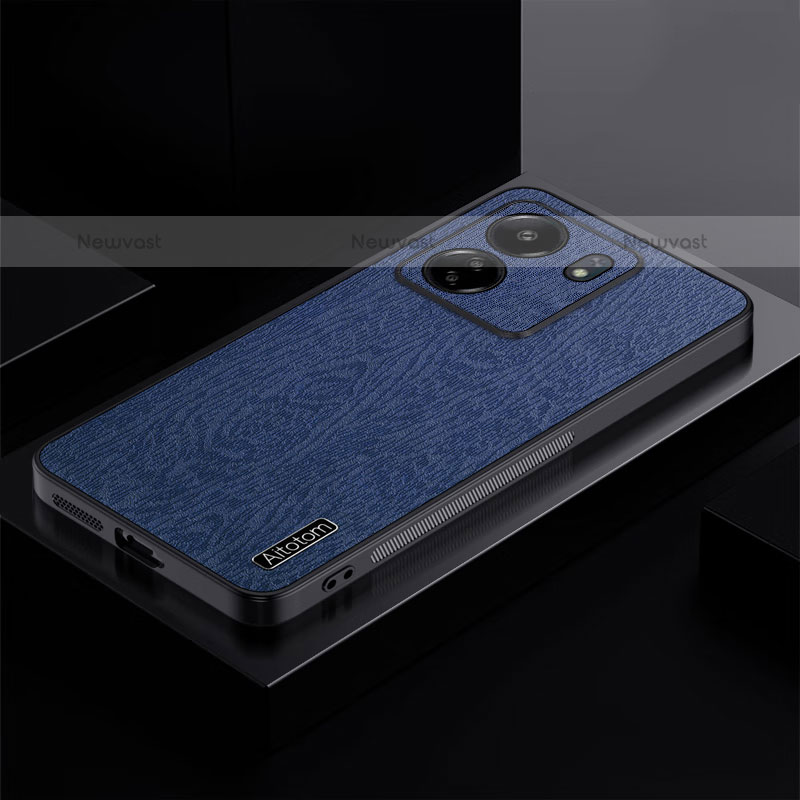 Ultra-thin Silicone Gel Soft Case Cover PB1 for Xiaomi Poco C65 Blue