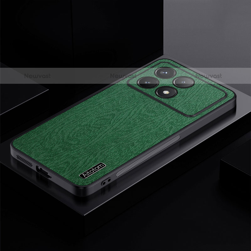 Ultra-thin Silicone Gel Soft Case Cover PB1 for Xiaomi Redmi K70E 5G Green