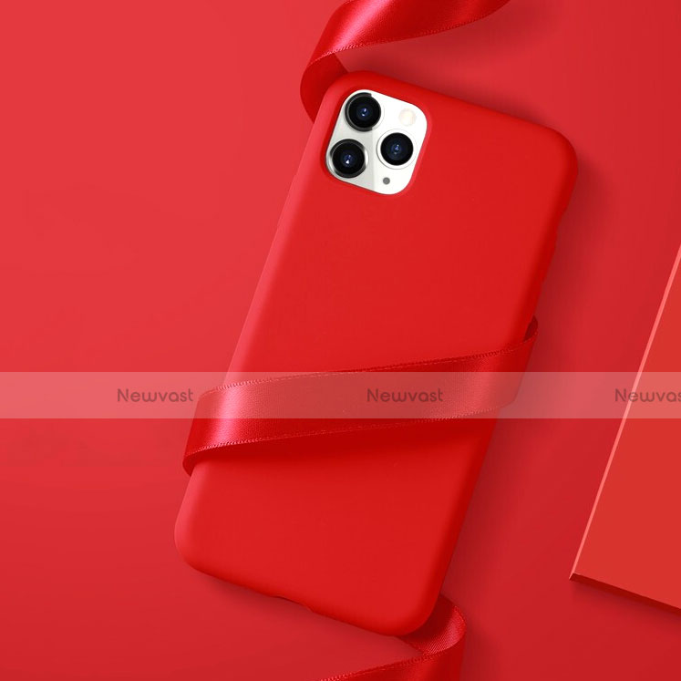 Ultra-thin Silicone Gel Soft Case Cover S01 for Apple iPhone 11 Pro Max Red