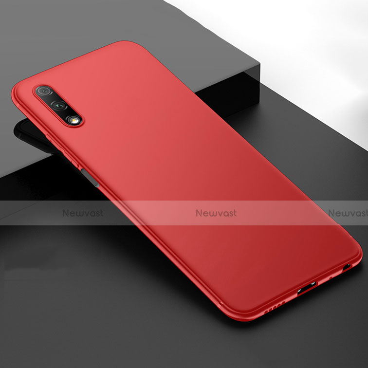 Ultra-thin Silicone Gel Soft Case Cover S01 for Huawei Honor 9X Red