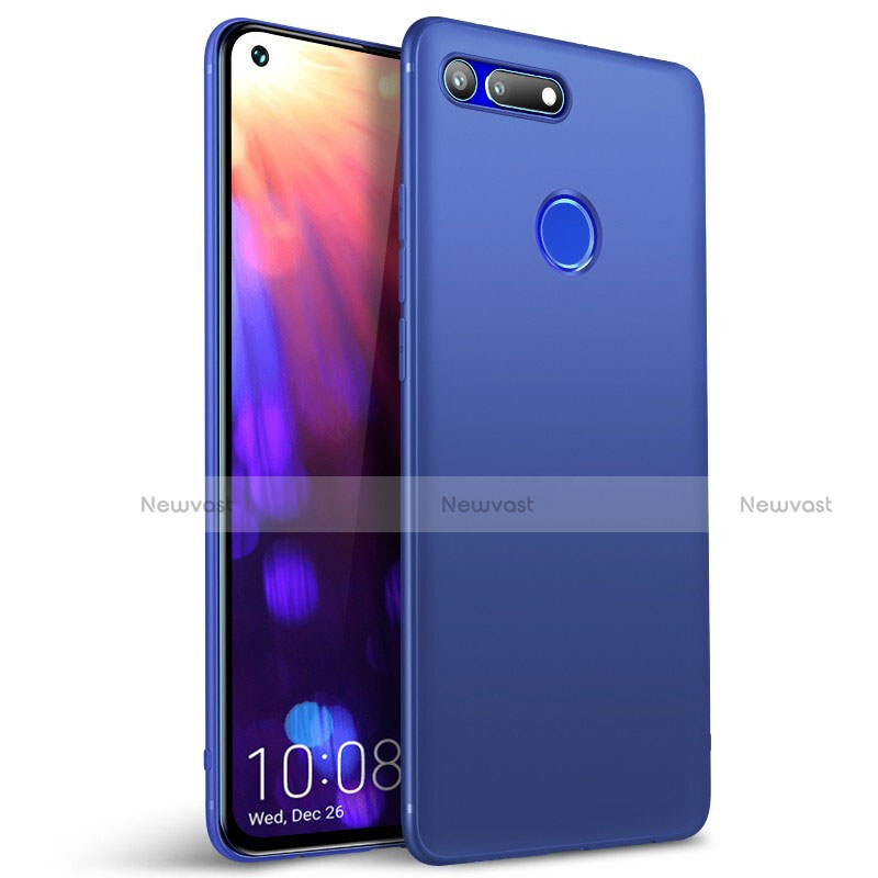 Ultra-thin Silicone Gel Soft Case Cover S01 for Huawei Honor V20 Blue