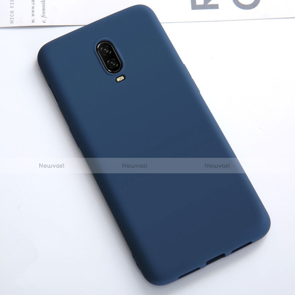 Ultra-thin Silicone Gel Soft Case Cover S01 for OnePlus 6T Blue
