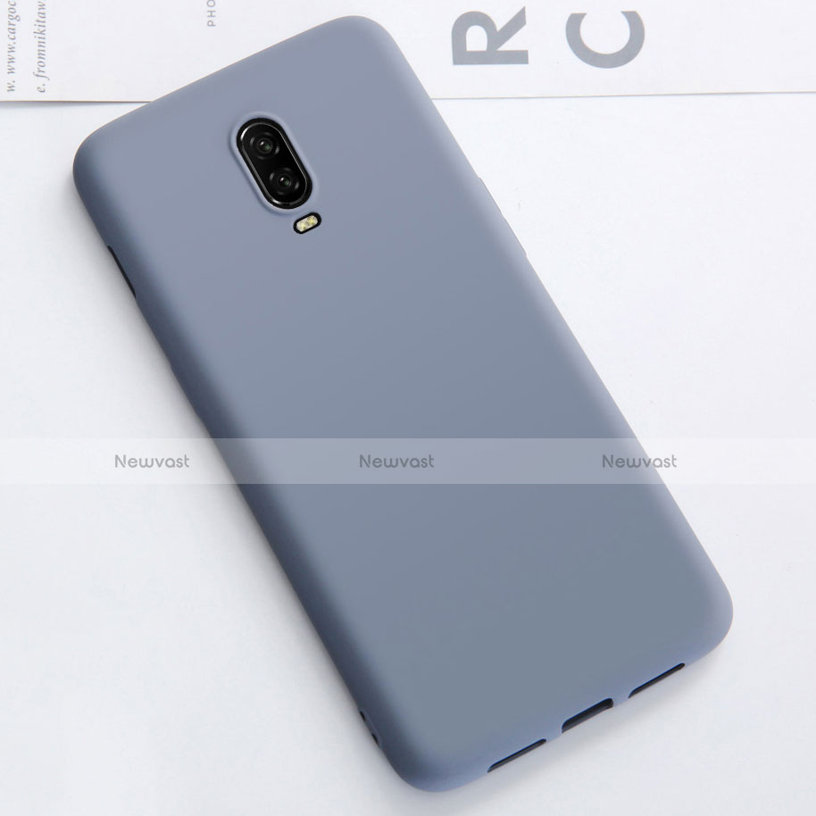 Ultra-thin Silicone Gel Soft Case Cover S01 for OnePlus 6T Gray