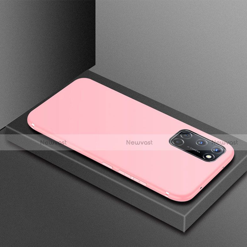 Ultra-thin Silicone Gel Soft Case Cover S01 for Oppo A52 Pink