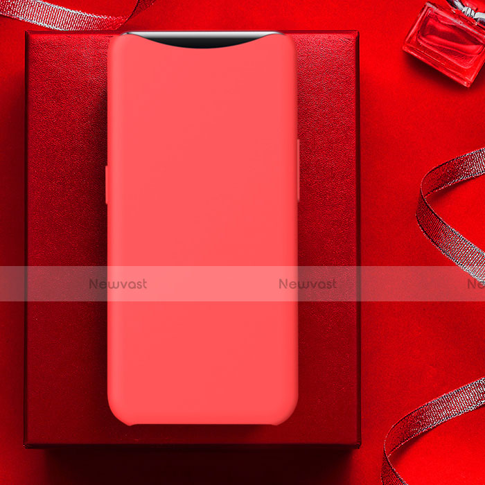 Ultra-thin Silicone Gel Soft Case Cover S01 for Oppo Find X Super Flash Edition Red