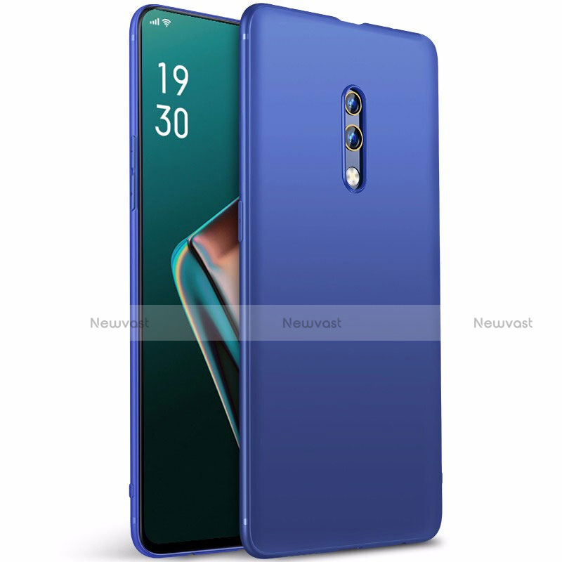 Ultra-thin Silicone Gel Soft Case Cover S01 for Oppo K3 Blue