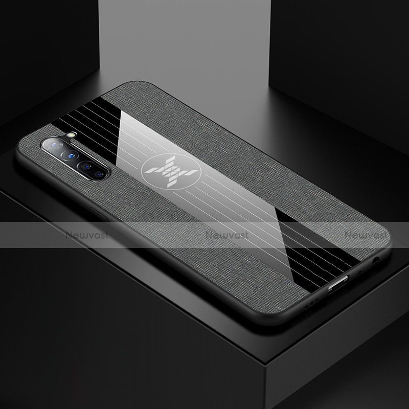 Ultra-thin Silicone Gel Soft Case Cover S01 for Oppo K7 5G Gray