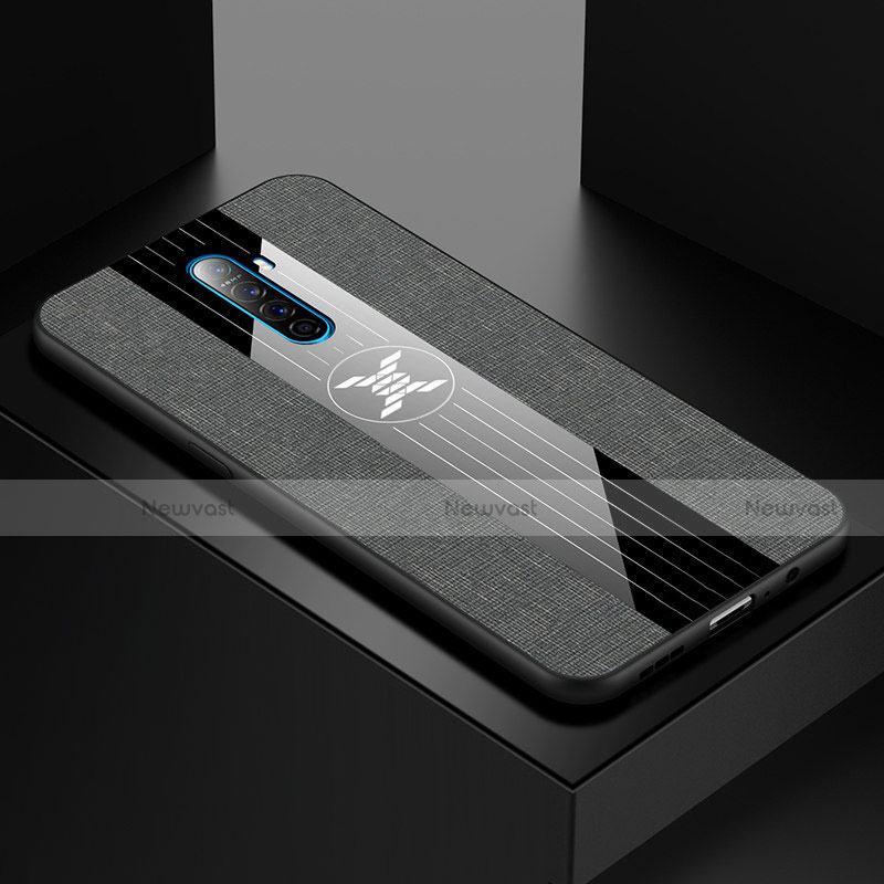 Ultra-thin Silicone Gel Soft Case Cover S01 for Oppo Reno Ace Gray