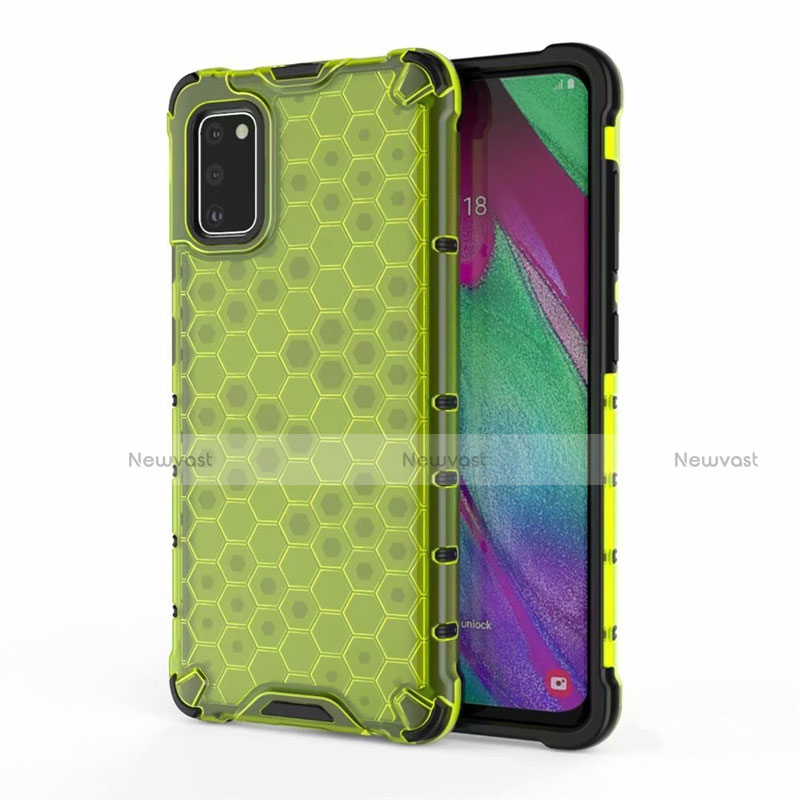 Ultra-thin Silicone Gel Soft Case Cover S01 for Samsung Galaxy A41 Green