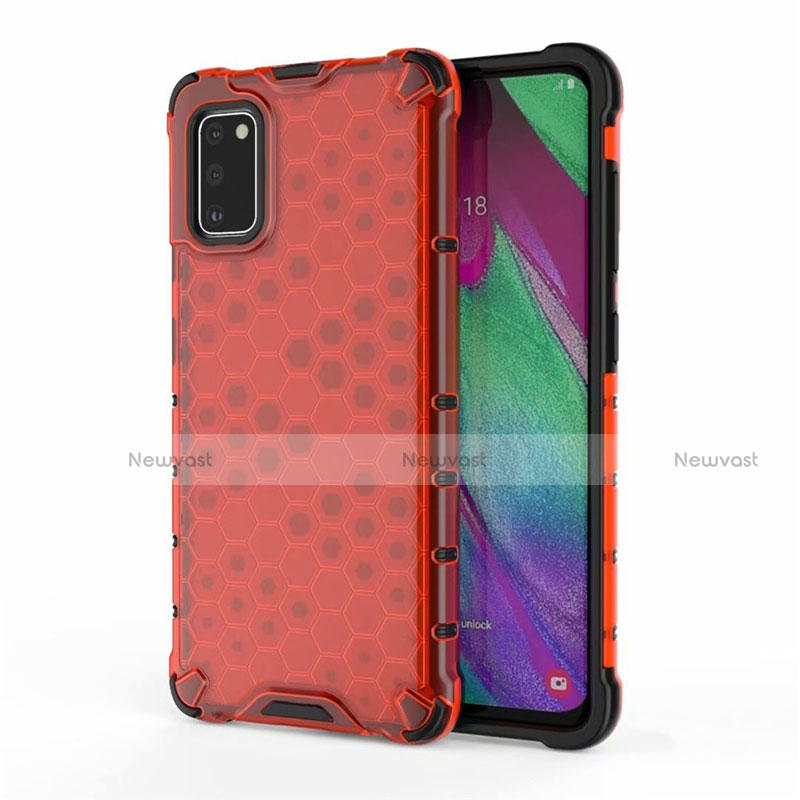 Ultra-thin Silicone Gel Soft Case Cover S01 for Samsung Galaxy A41 Red